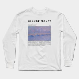 Claude Monet - Waterloo Bridge Long Sleeve T-Shirt